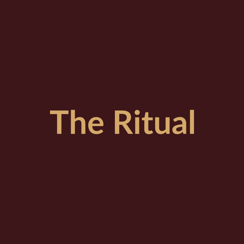 The Ritual subscription placeholder — ceramic candle from Amani Aura